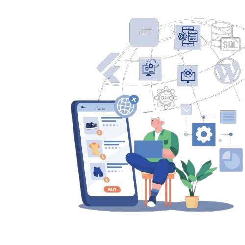 Programming languages for modern web and mobile app development including HTML, CSS, JavaScript, Flutter, and Python